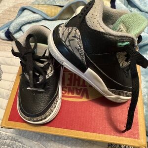 Vans Black and Gray Kids Sneakers